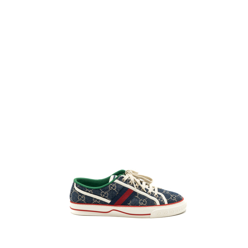 Gucci Size 39 Denim Sneakers Multicolour