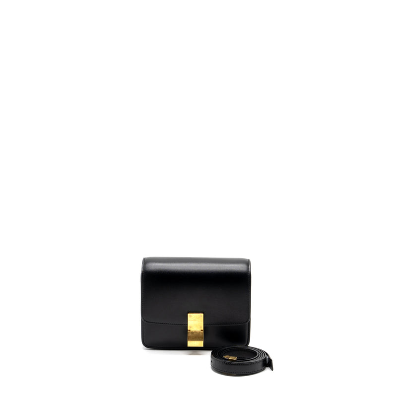 Celine Mini Box Celine mini classic box bag calfskin black GHW