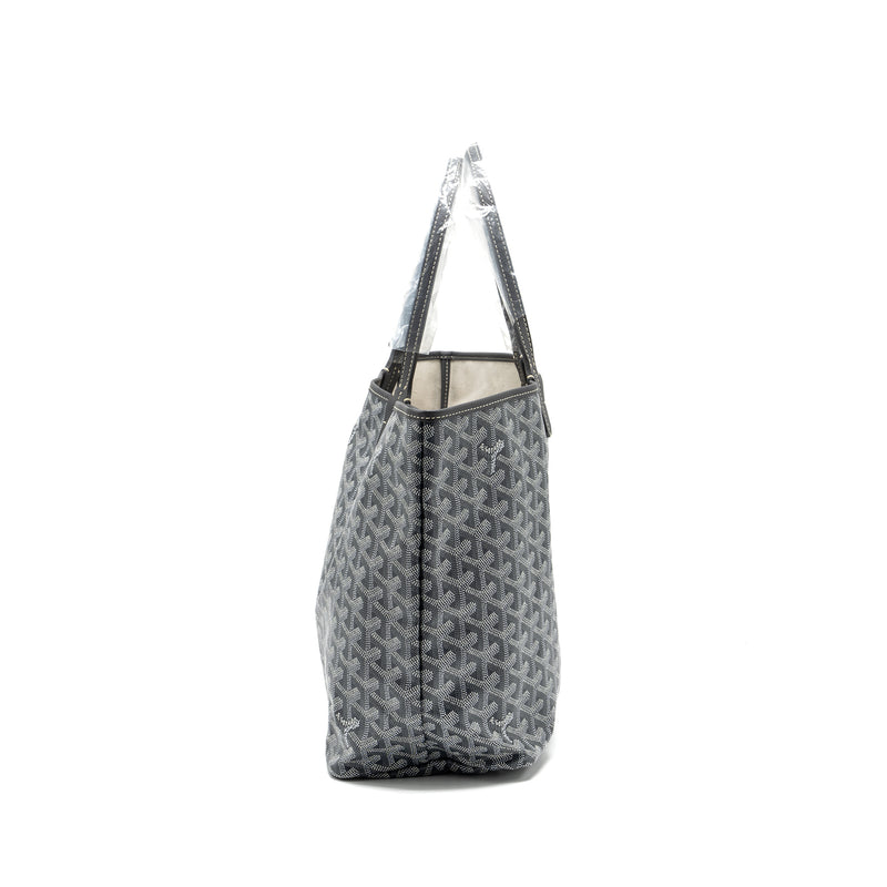 Goyard Saint Louis PM tote bag goyardline canvas / leather grey SHW