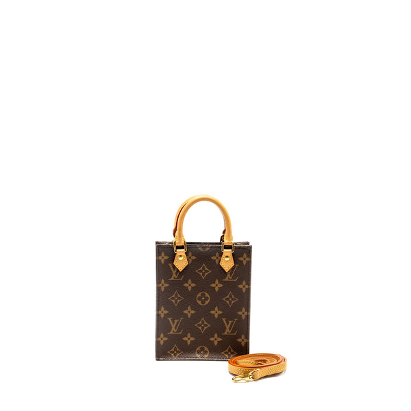 LOUIS VUITTON Petit Sac Plat Monogram Canvas GHW