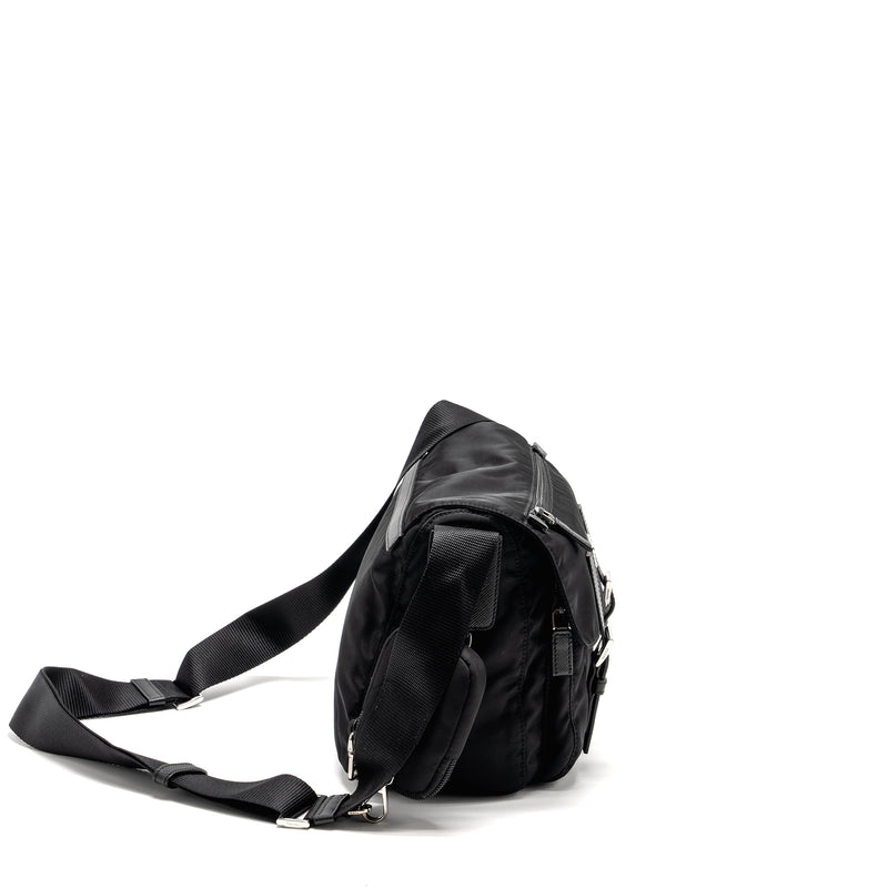 Prada Messenger Bag Re-Nylon Black SHW