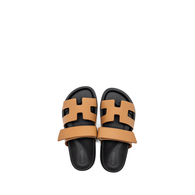 Hermes size 36.5 chypre sandal gold