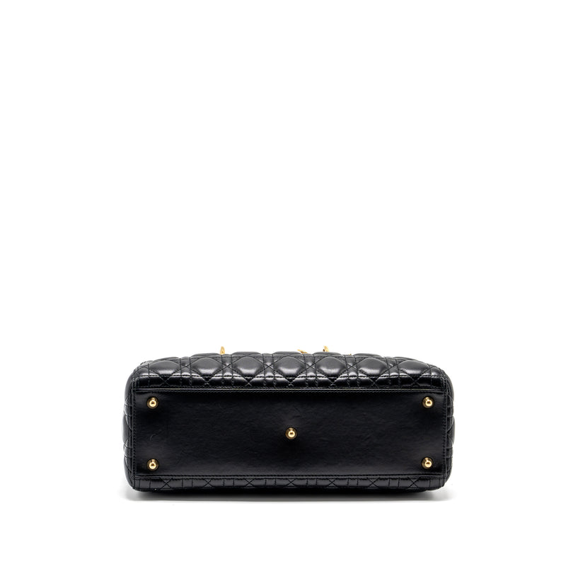 Dior Large Lady Dior Lambskin Black GHW