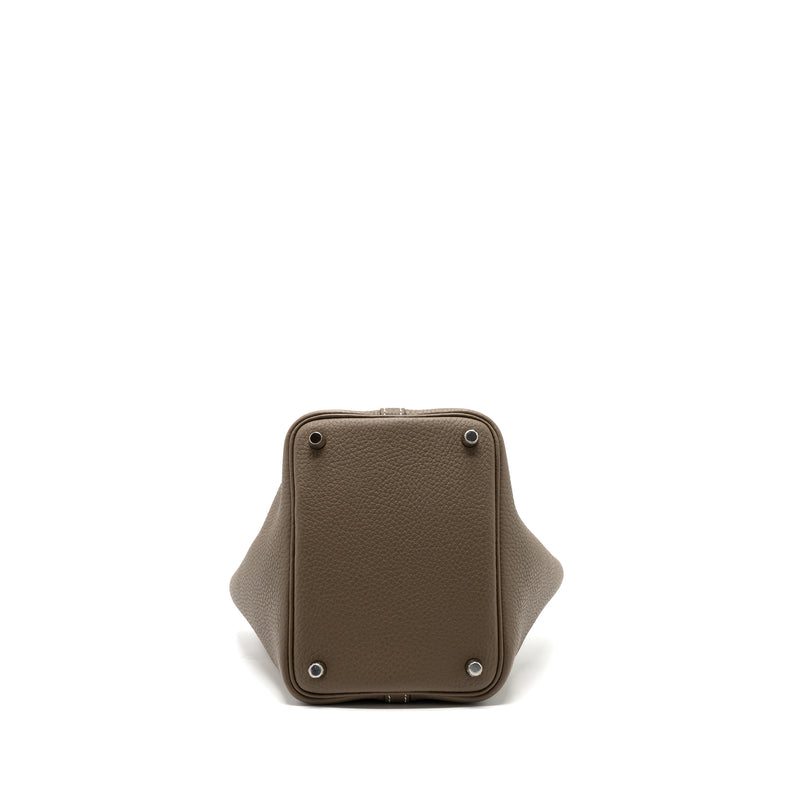 Hermes picotin 18 lock bag clemence etoupe SHW stamp Z