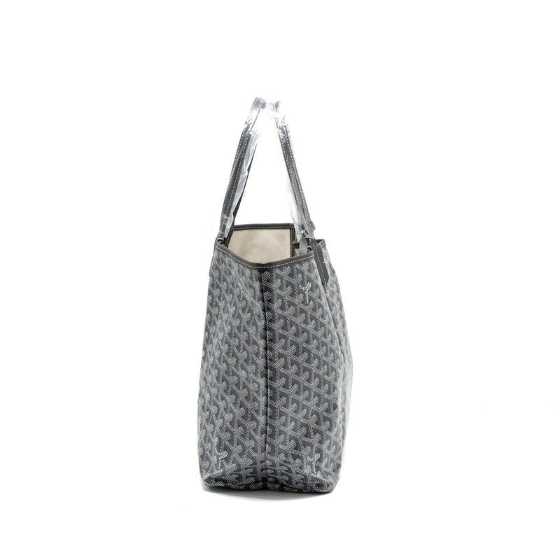 Goyard Saint Louis PM tote bag goyardline canvas / leather grey SHW