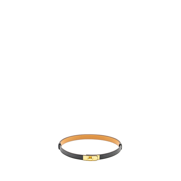 Hermes Classic kelly Belt Epsom Black GHW Stamp W