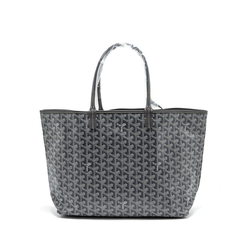 Goyard Saint Louis PM tote bag goyardline canvas / leather grey SHW