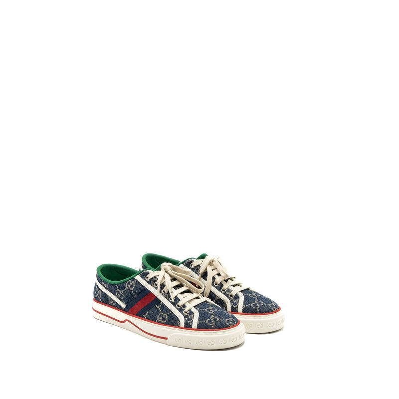 Gucci Size 39 Denim Sneakers Multicolour