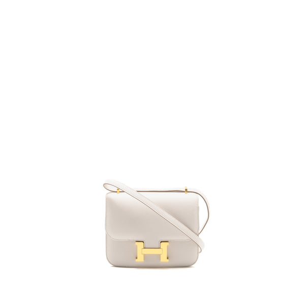 Hermes mini Constance Epsom Gris Pale GHW Stamp B