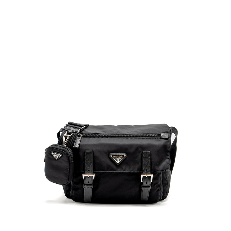 Prada Messenger Bag Re-Nylon Black SHW