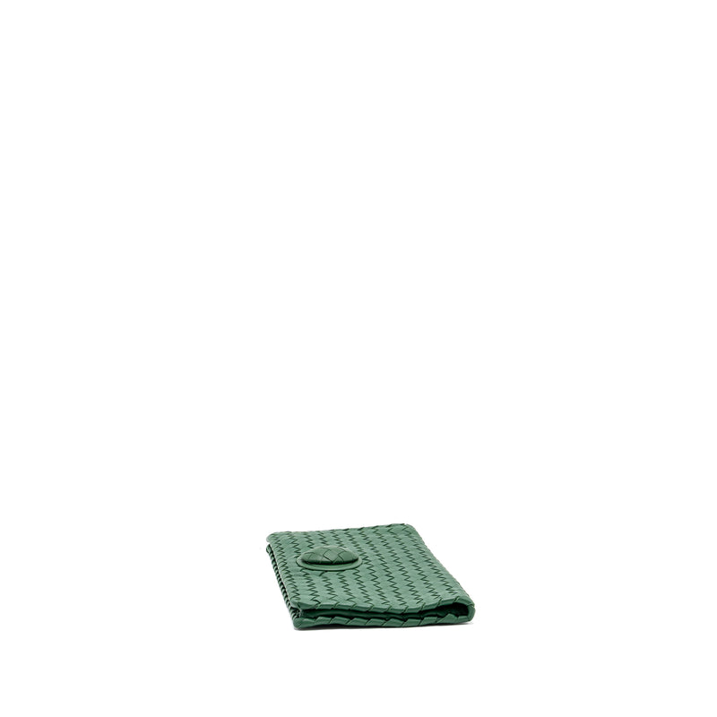 Bottega veneta clutch Nappa green Black hardware