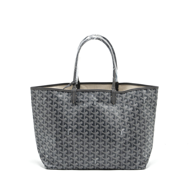 Goyard Saint Louis PM tote bag goyardline canvas / leather grey SHW