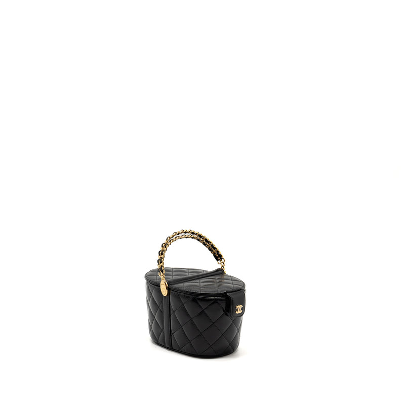 Chanel picnic vanity lambskin black GHW (microchip)