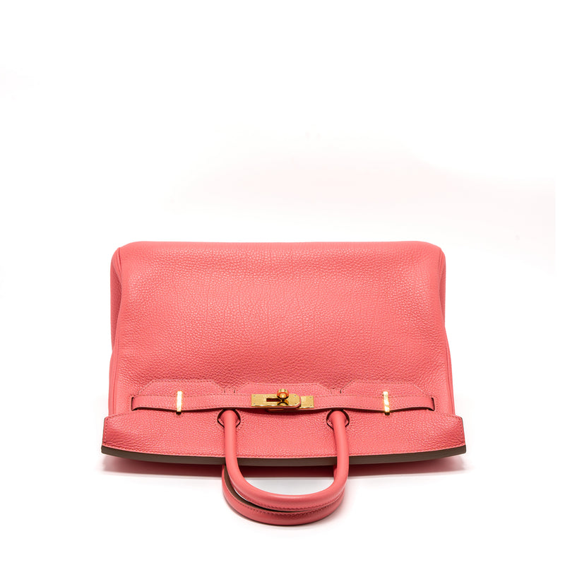 Hermes Birkin 35 Togo Rose Lipstick GHW