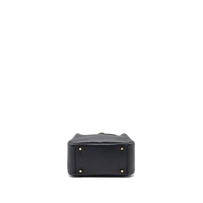 Hermes mini lindy clemence black GHW stamp Z