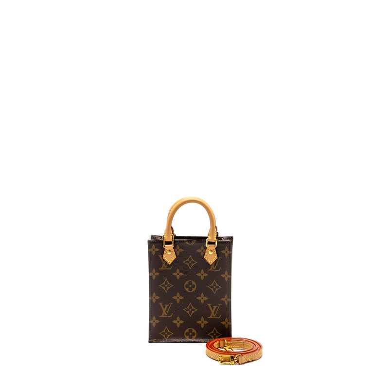 Louis Vuitton Petit SAC Plat Monogram Canvas GHW