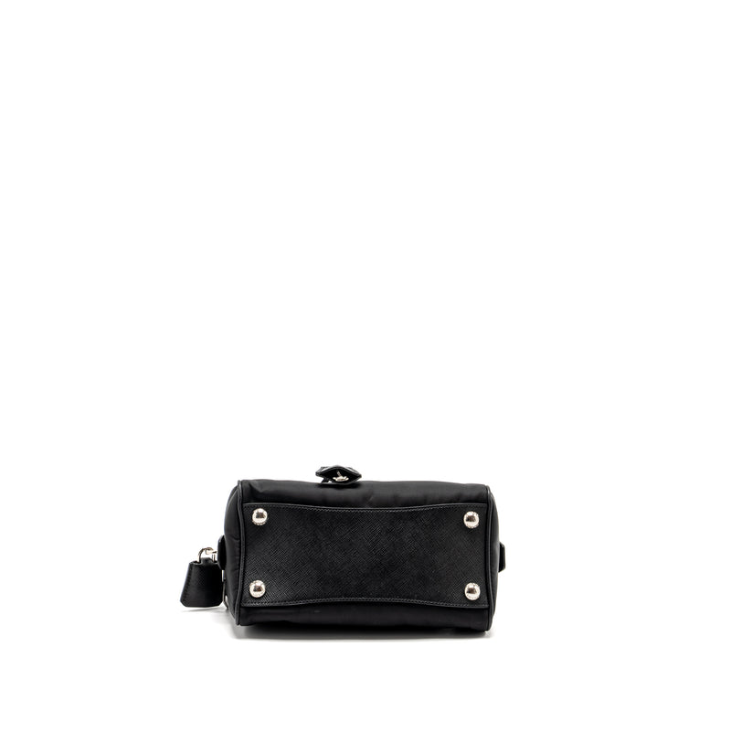 Prada Top Handle Re-Edition 2005 Nylon Bag Black SHW