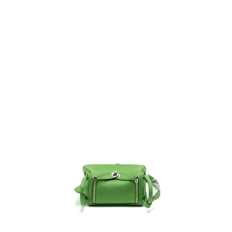 Hermes Mini Lindy Clemence Vert Yucca SHW stamp B