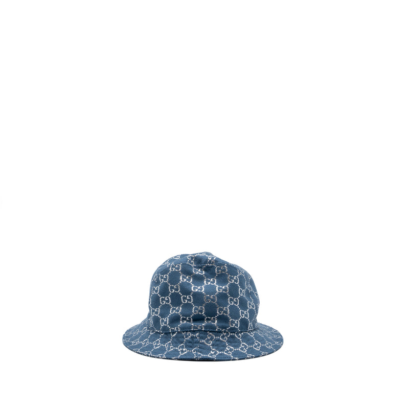 Gucci GG Lame Bucket Hat White/Silver