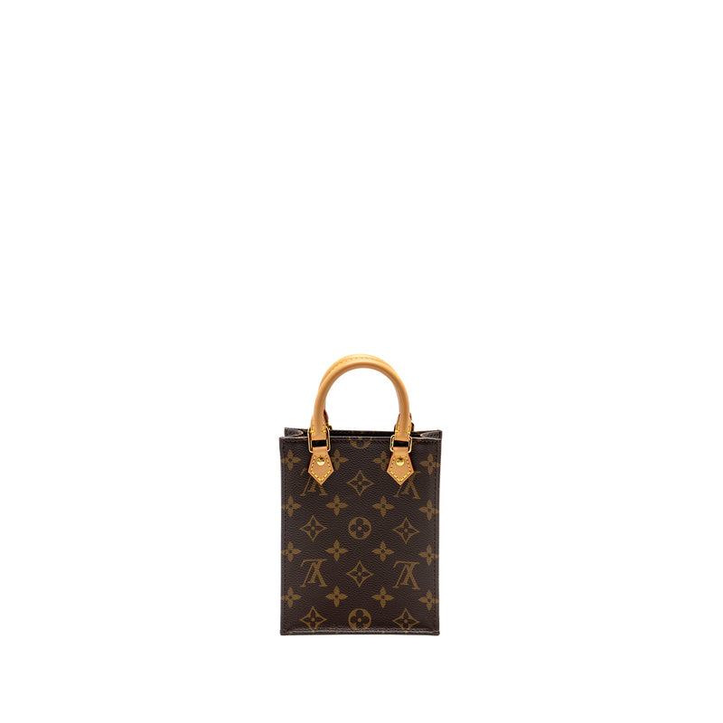 Louis Vuitton Petit SAC Plat Monogram Canvas GHW