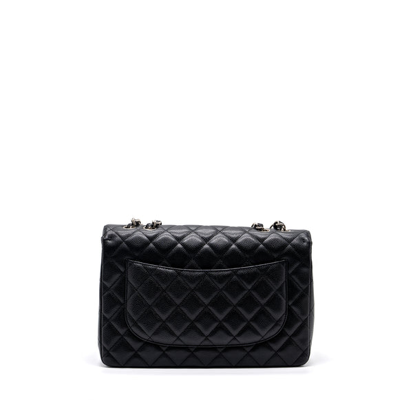 Chanel Jumbo Classic Single Flap Bag Caviar Black SHW