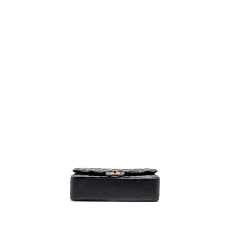 Chanel medium classic double flap bag lambskin Black GHW