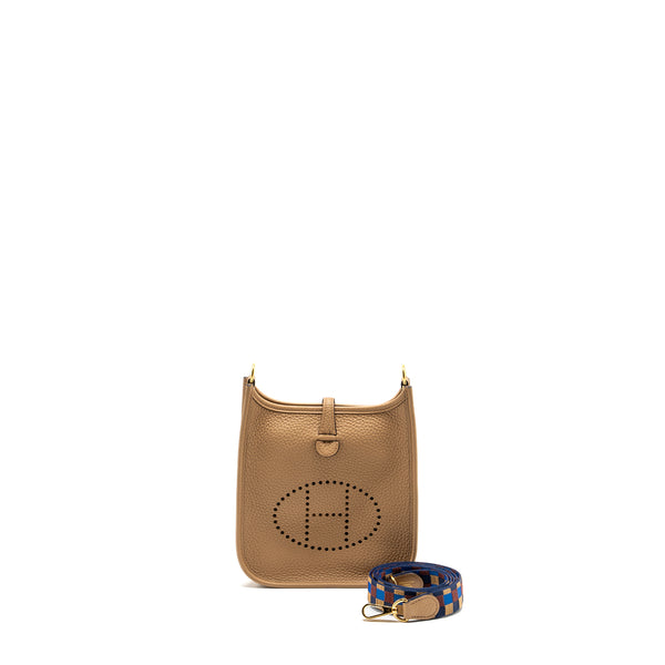 Hermes Mini Evelyne Clemence Chai / multicolor strap GHW stamp U