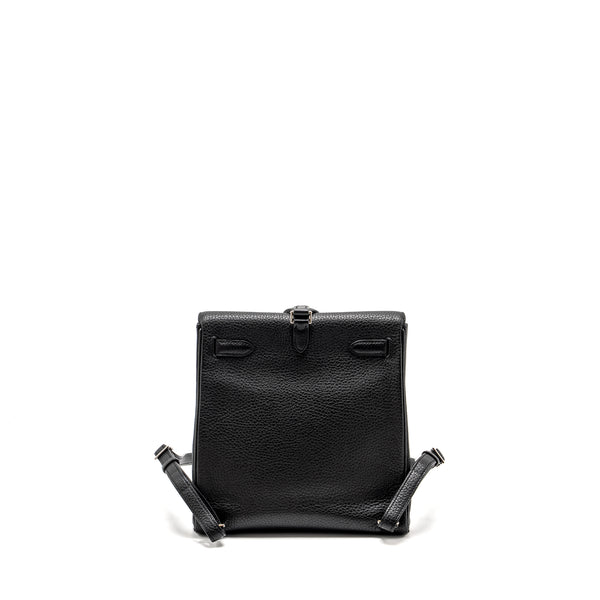 Hermes Kelly Ado Backpack Clemence Black SHW Stamp C