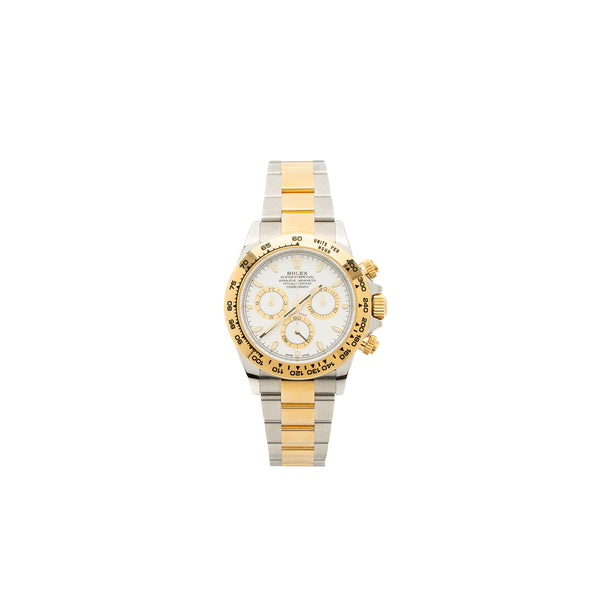 Rolex Cosmograph Daytona 40MM Oyster Steel/Yellow Gold White Dial M116503-0001