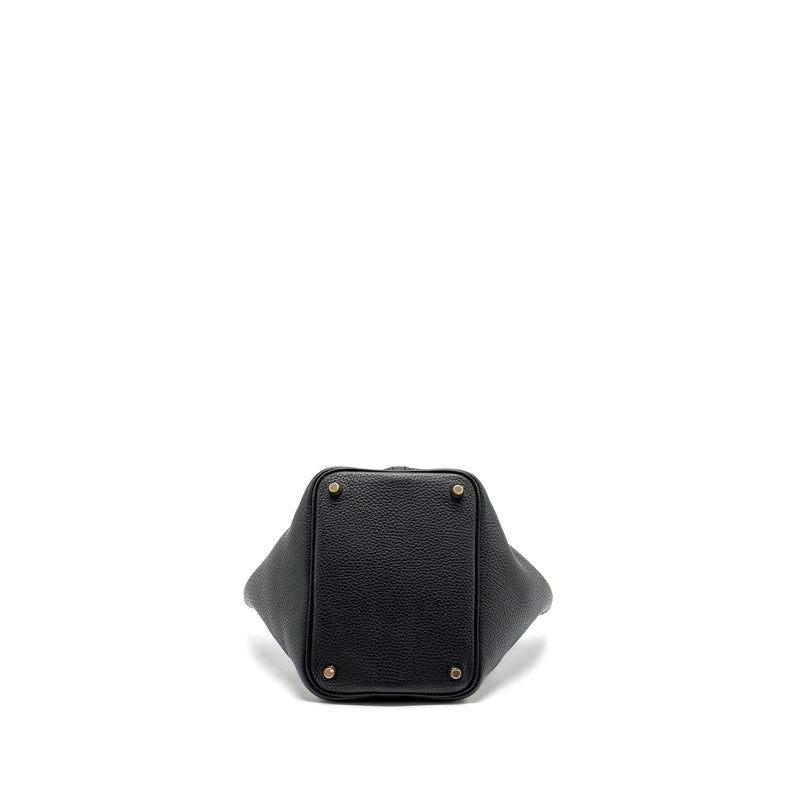 Hermes picotin 18 lock bag clemence black GHW stamp C