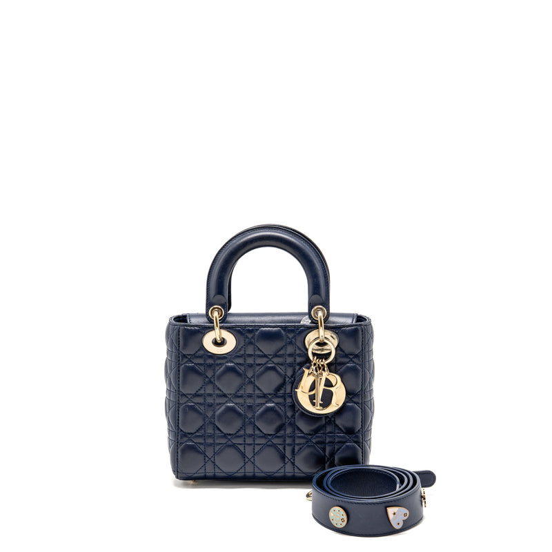 Dior My ABC Small Lady Dior Lambskin Dark Blue LGHW
