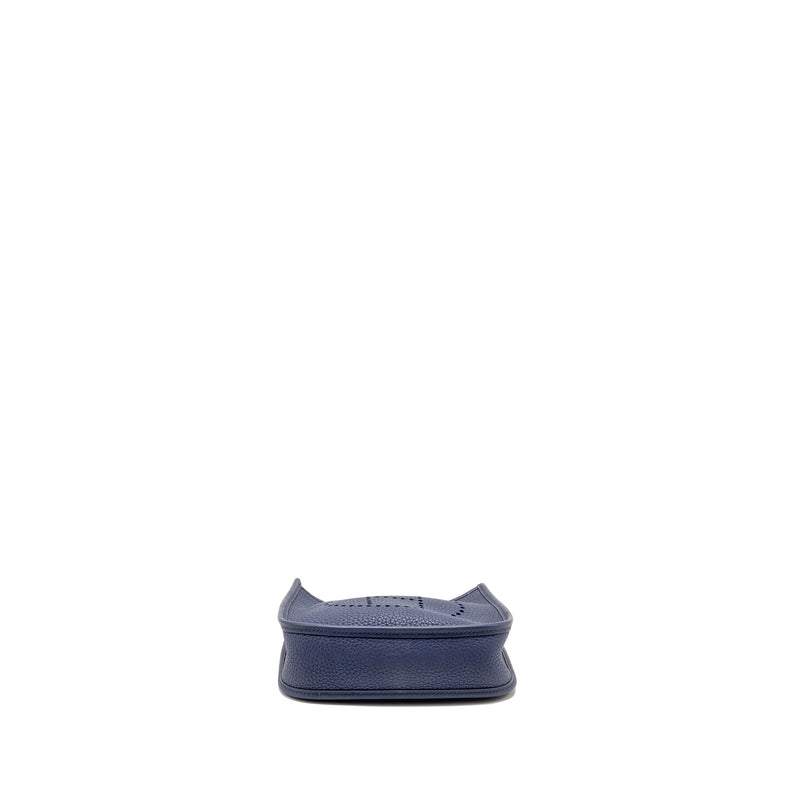 Hermes Mini Evelyne Clemence Blue GHW Stamp D