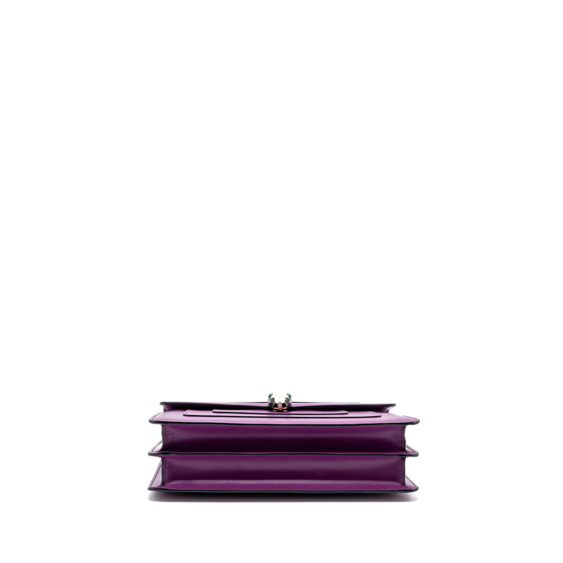 Bvlgari Serpenti Forever  Shoulder Bag Calfskin Purple LGHW