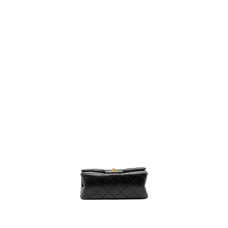 Chanel Mini 2.55 Reissue Aged Calfskin Black GHW (Microchip)