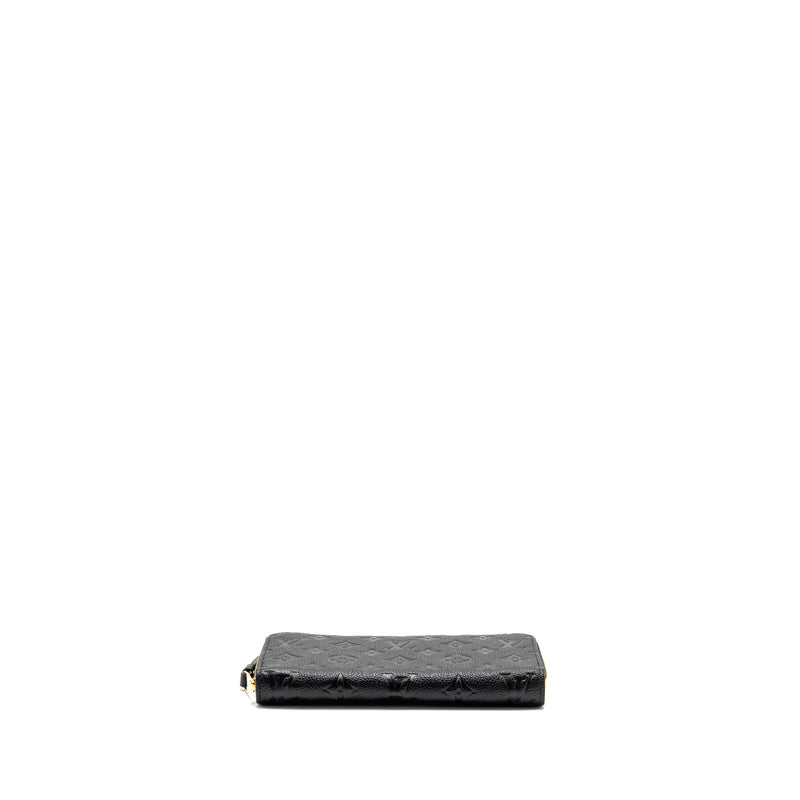 Louis Vuitton Zippy Long Wallet Embossed Monogram Empreinte Leather Black GHW