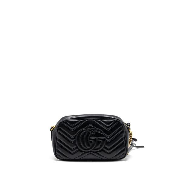 Gucci GG Marmont Small Matelasse Shoulder Bag Calfskin Black GHW