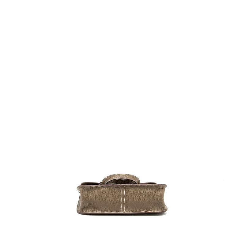 Hermes Halzan 25 Clemence Etoupe GHW Stamp Z