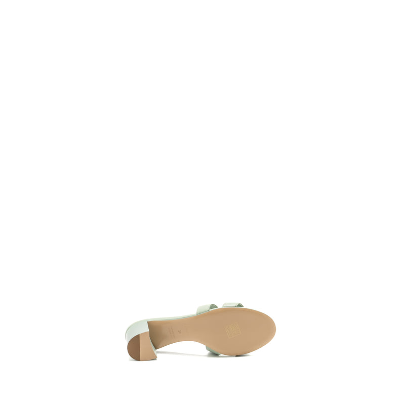 Hermes Size 38 Oasis Sandal Calfskin Vert D Eau