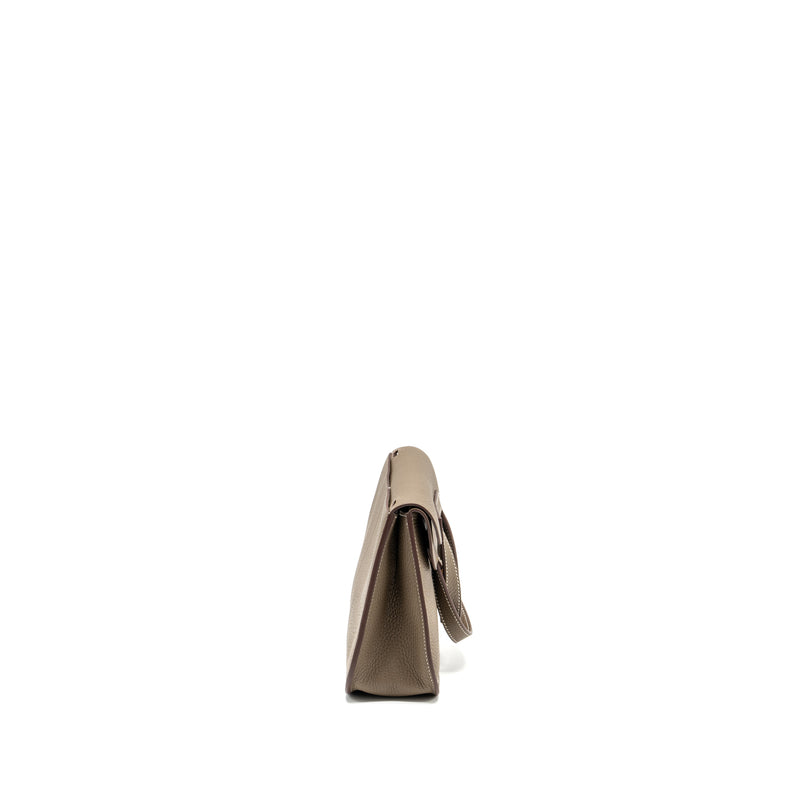 Hermes Halzan 25 Clemence Etoupe GHW Stamp Z