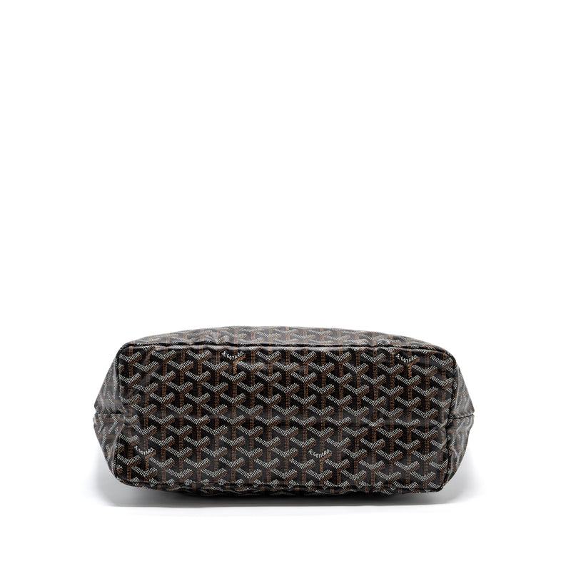 Goyard saint Louis PM tote bag goyardine canvas black /multicolured SHW