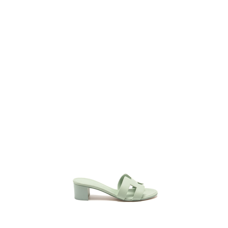 Hermes Size 38 Oasis Sandal Calfskin Vert D Eau