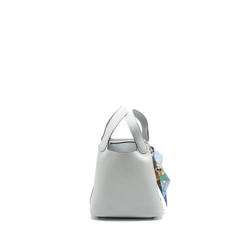 HERMES Picotin 18 Clemence Blue Pale GHW Stamp B
