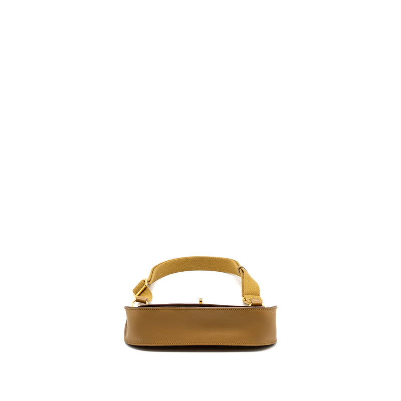 Hermes Mini Jypsiere Swift Bronze Dore/Kraft GHW Stamp W