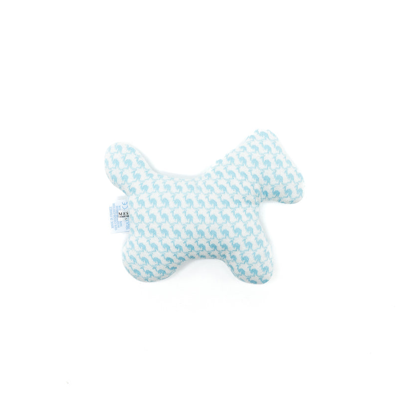 Hermes Baby Gloves & Toy Gift Set Cashmere Light Blue