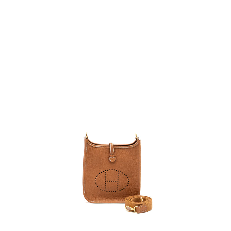 Hermes Mini Evelyne Clemence Gold GHW stamp B