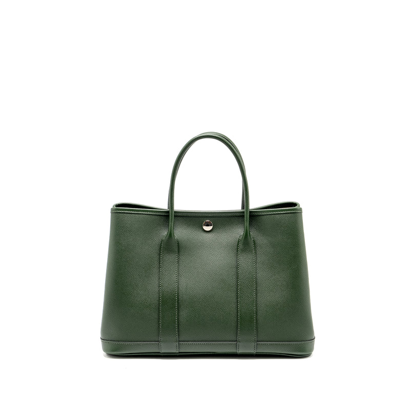 Hermes Garden Party 30 Epsom 2Q Vert Anglais SHW Stamp A