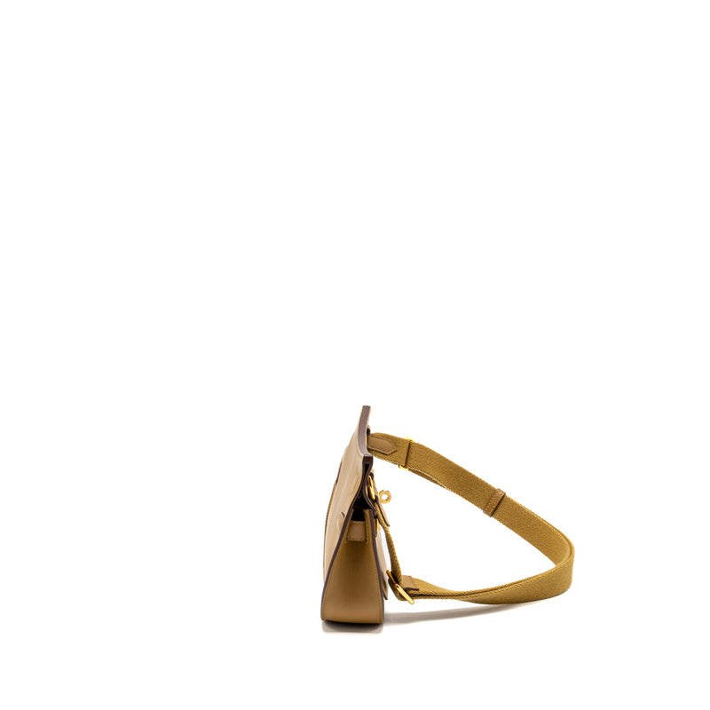 Hermes Mini Jypsiere Swift Bronze Dore/Kraft GHW Stamp W