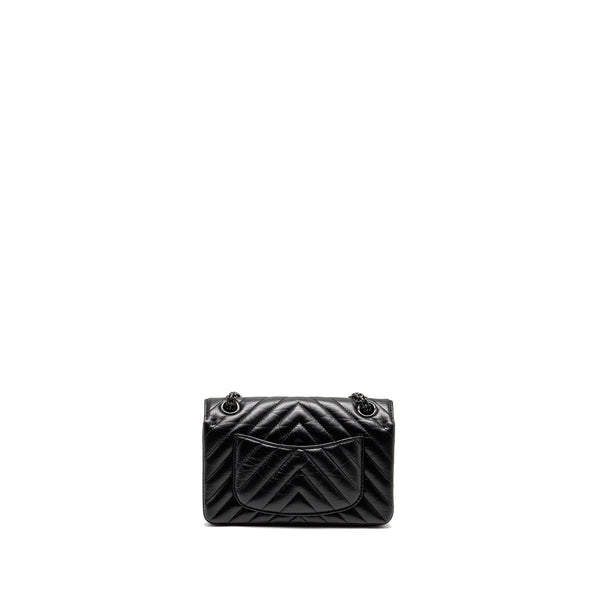 Chanel Mini 2.55 Reissue Chevron Calfskin SO Black