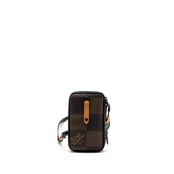 Louis Vuitton Nigo double phone pouch limited edition black hardware