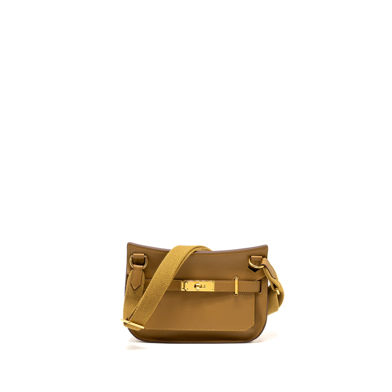 Hermes Mini Jypsiere Swift Bronze Dore/Kraft GHW Stamp W